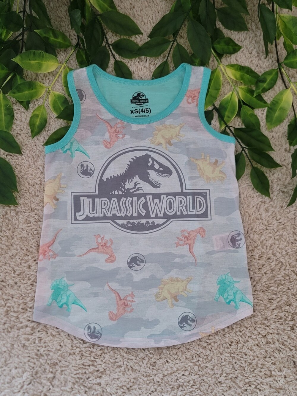 Little Boy Jurassic World Tank Top (Size 4/5)